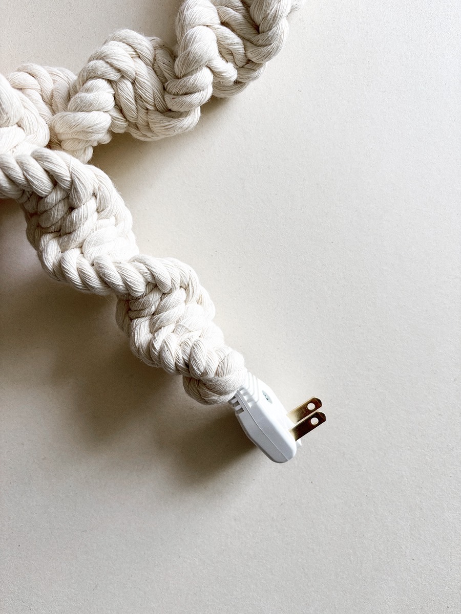 Detalle del enchufe de una luciérnaga cruda